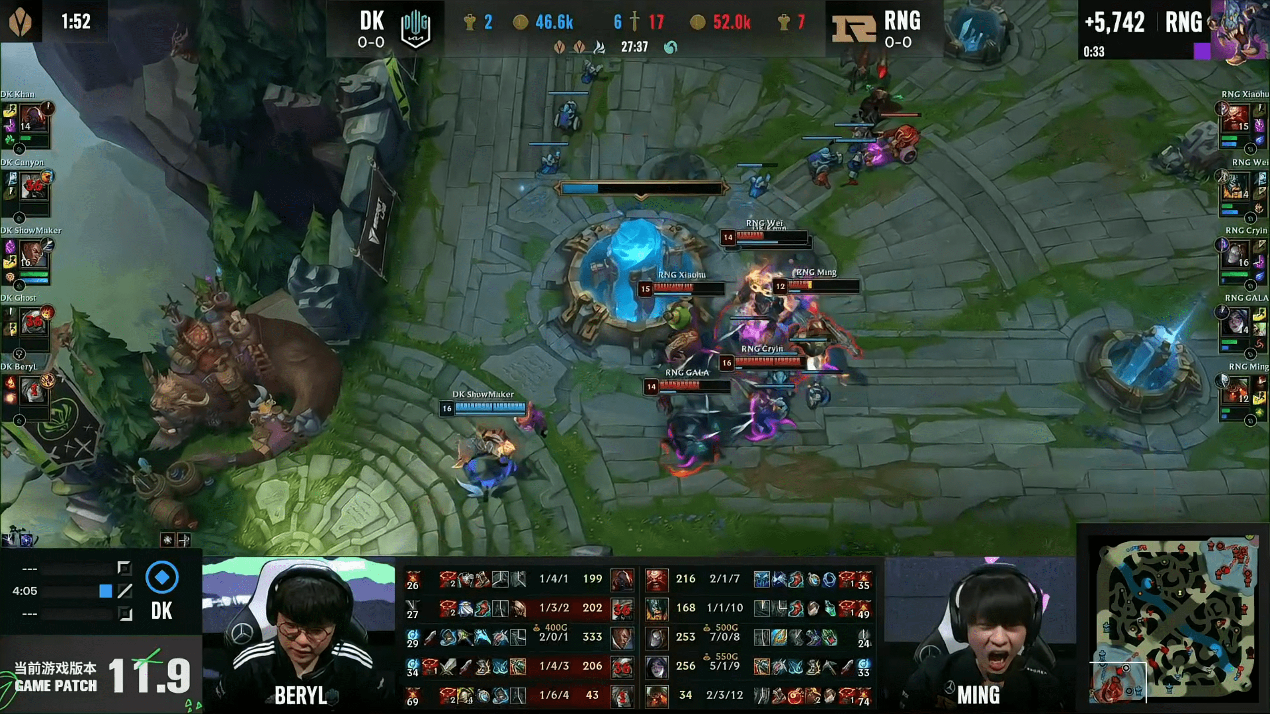 CLG血洗RNG，Canyon团战一打五宿命之战淘汰赛，技惊四座的简单介绍